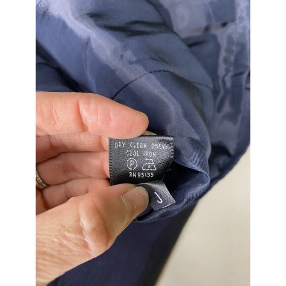 Lafayette 148 Blazer Womens Size 18 Blue Red Button Career Wear Professional - Picture 9 of 14